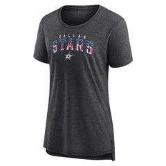 Dallas Stars Women's Proud Tri-Blend T-Shirt - Gray - NHL 202552480