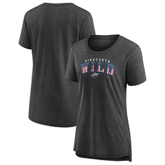 Minnesota Wild Women's Proud Tri-Blend T-Shirt - Gray - NHL 202552484