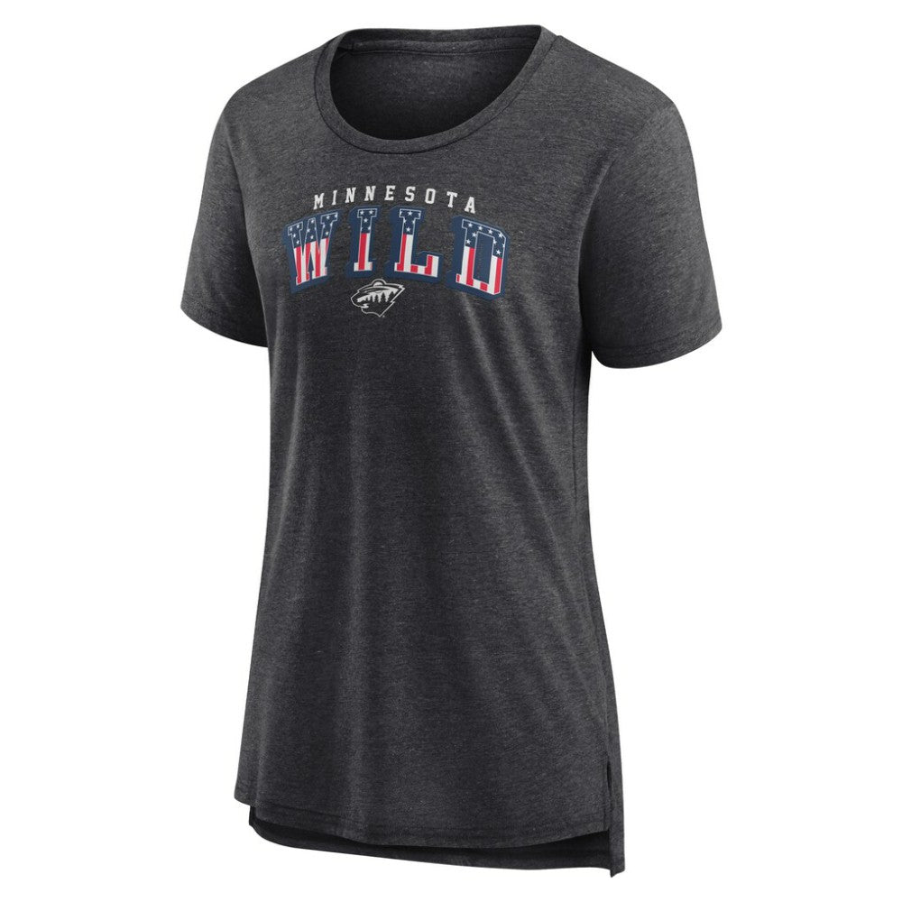 Minnesota Wild Women's Proud Tri-Blend T-Shirt - Gray - NHL 202552484