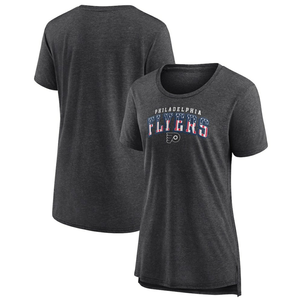 Philadelphia Flyers Women's Proud Tri-Blend T-Shirt - Gray - NHL 202552490