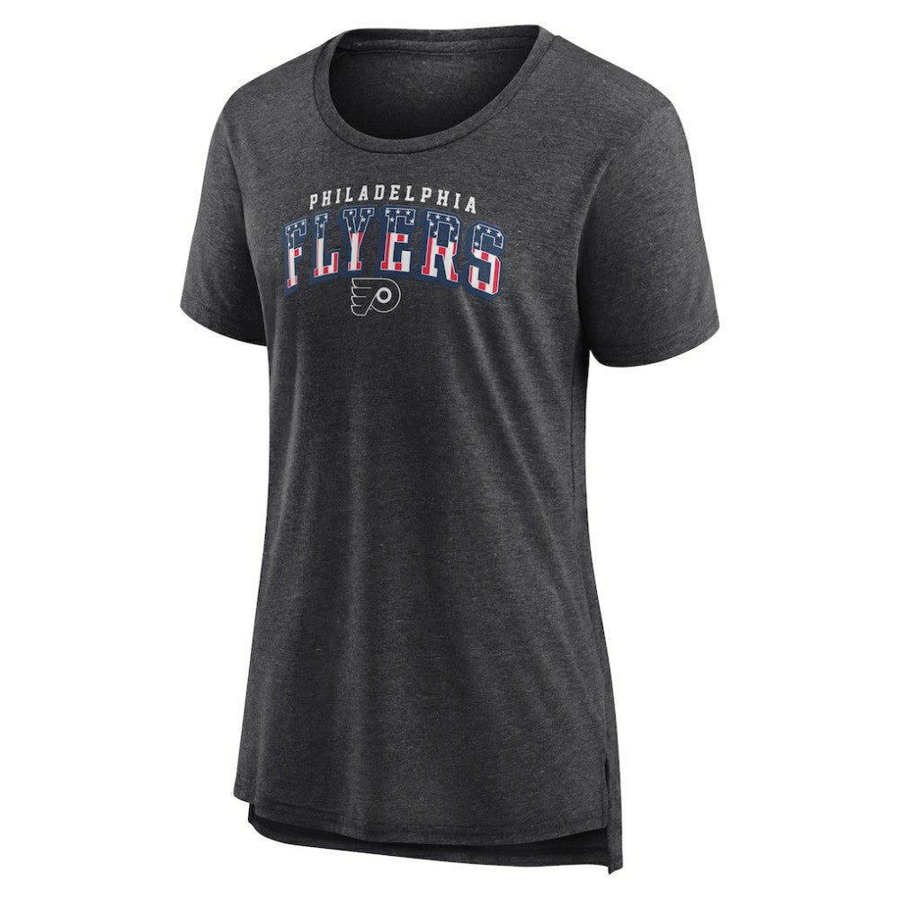 Philadelphia Flyers Women's Proud Tri-Blend T-Shirt - Gray - NHL 202552490