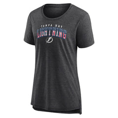 Tampa Bay Lightning Women's Proud Tri-Blend T-Shirt - Gray - NHL 202552495