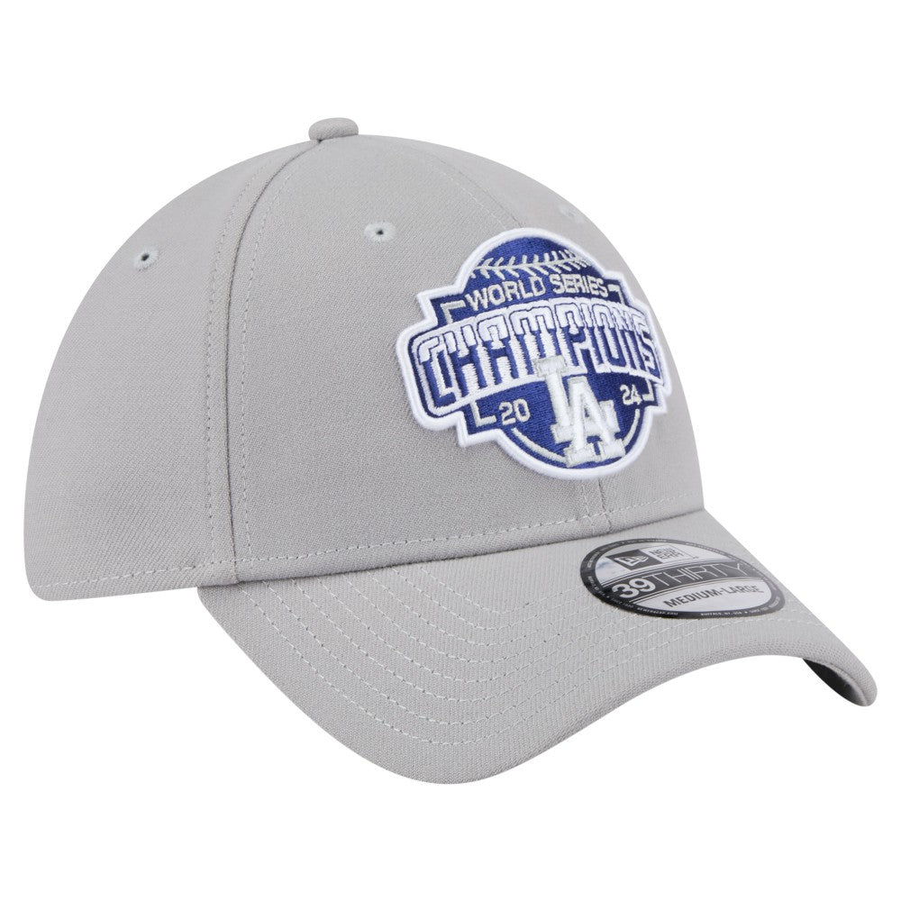 Los Angeles Dodgers New Era 2024 World Series Champions 39THIRTY Flex Hat - Gray - New Era Sale