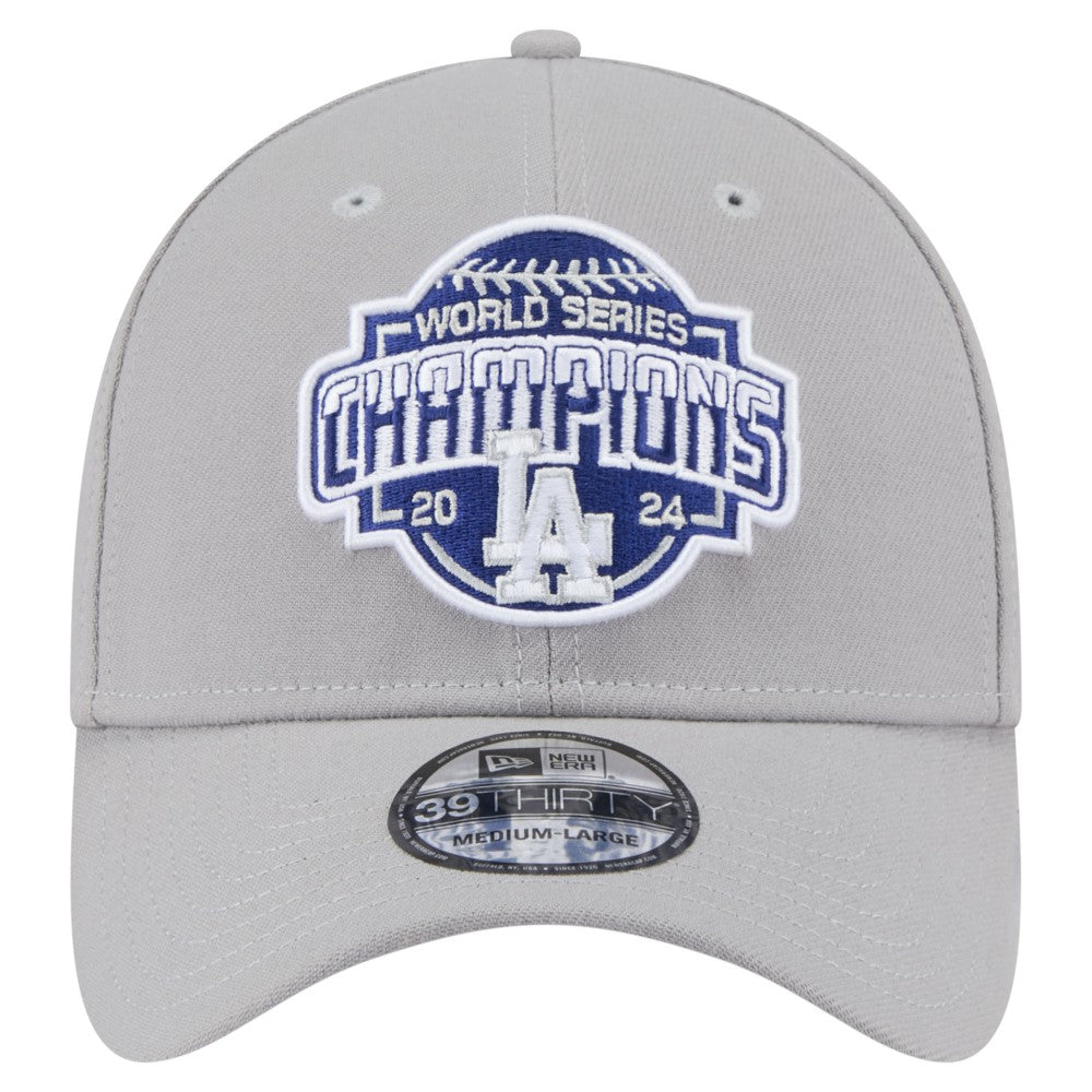 Los Angeles Dodgers New Era 2024 World Series Champions 39THIRTY Flex Hat - Gray - New Era Sale