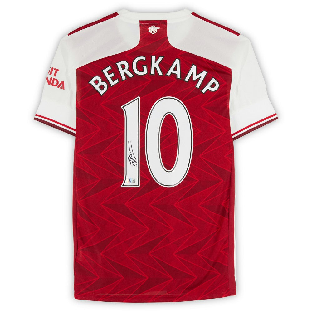 Dennis Bergkamp Arsenal Autographed 2020-21 Red Home Jersey BAS - Fanatics