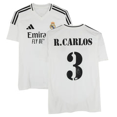 Roberto Carlos Real Madrid Autographed 2024-25 White Home Jersey BAS - Fanatics outlet