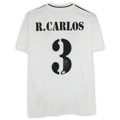 Roberto Carlos Real Madrid Autographed 2024-25 White Home Jersey BAS - Fanatics outlet