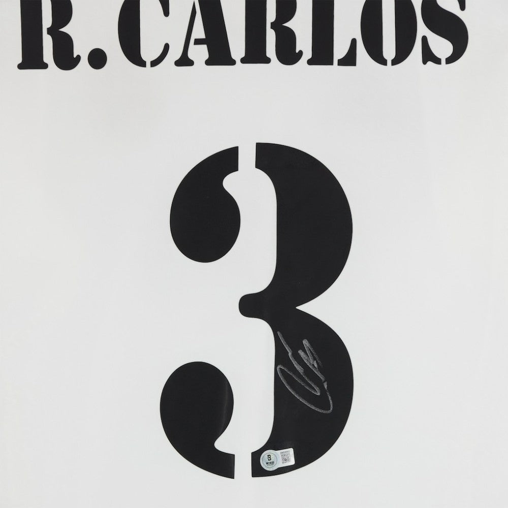 Roberto Carlos Real Madrid Autographed 2024-25 White Home Jersey BAS - Fanatics outlet