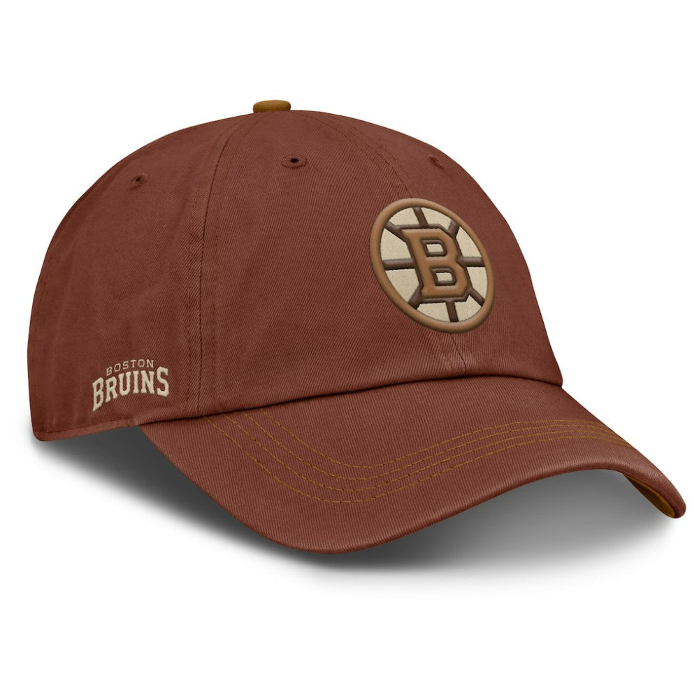 Boston Bruins Fanatics Fall Leaves Timber Adjustable Hat - Brown - NHL 202565206