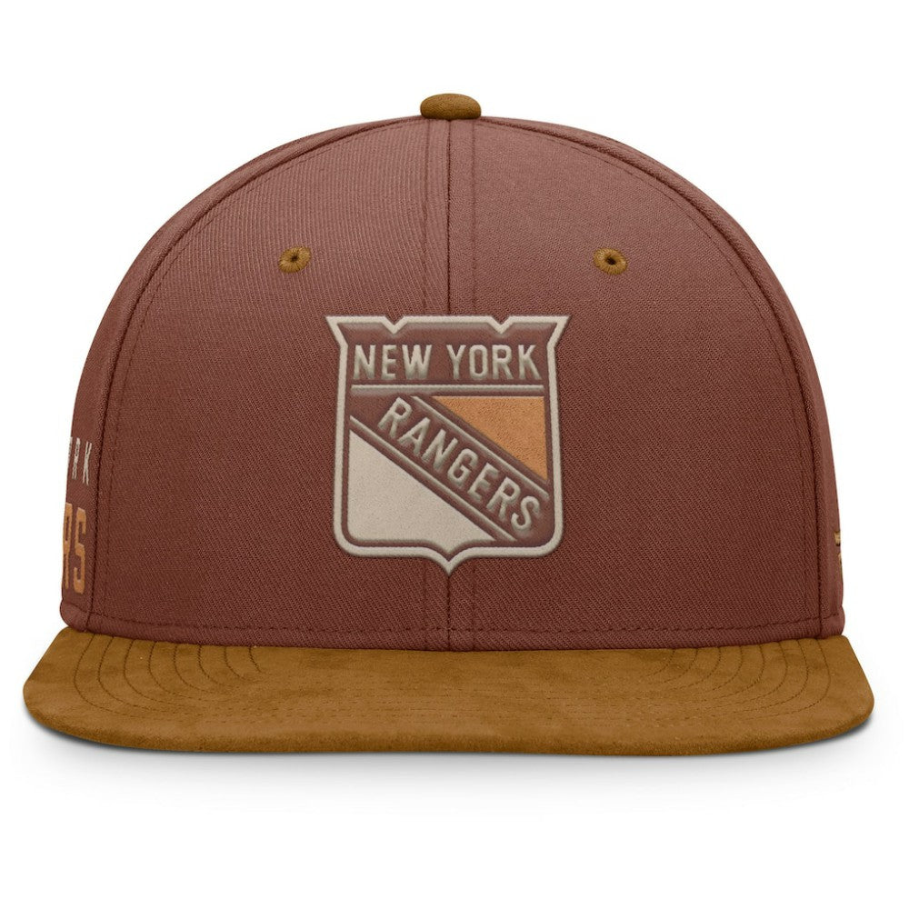 New York Rangers Fanatics Fall Leaves Acreage Snapback Hat - Brown - NHL 202565211