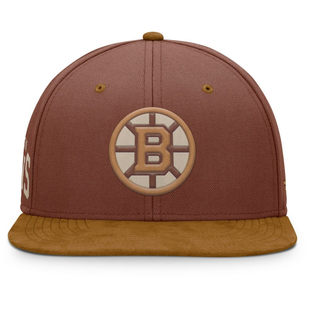 Boston Bruins Fanatics Fall Leaves Acreage Snapback Hat - Brown - NHL 202565213