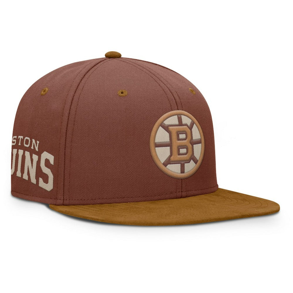 Boston Bruins Fanatics Fall Leaves Acreage Snapback Hat - Brown - NHL 202565213