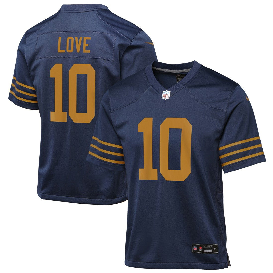 Nike Jordan Love Green Bay Packers Youth The 1923 Classic Game Jersey Navy