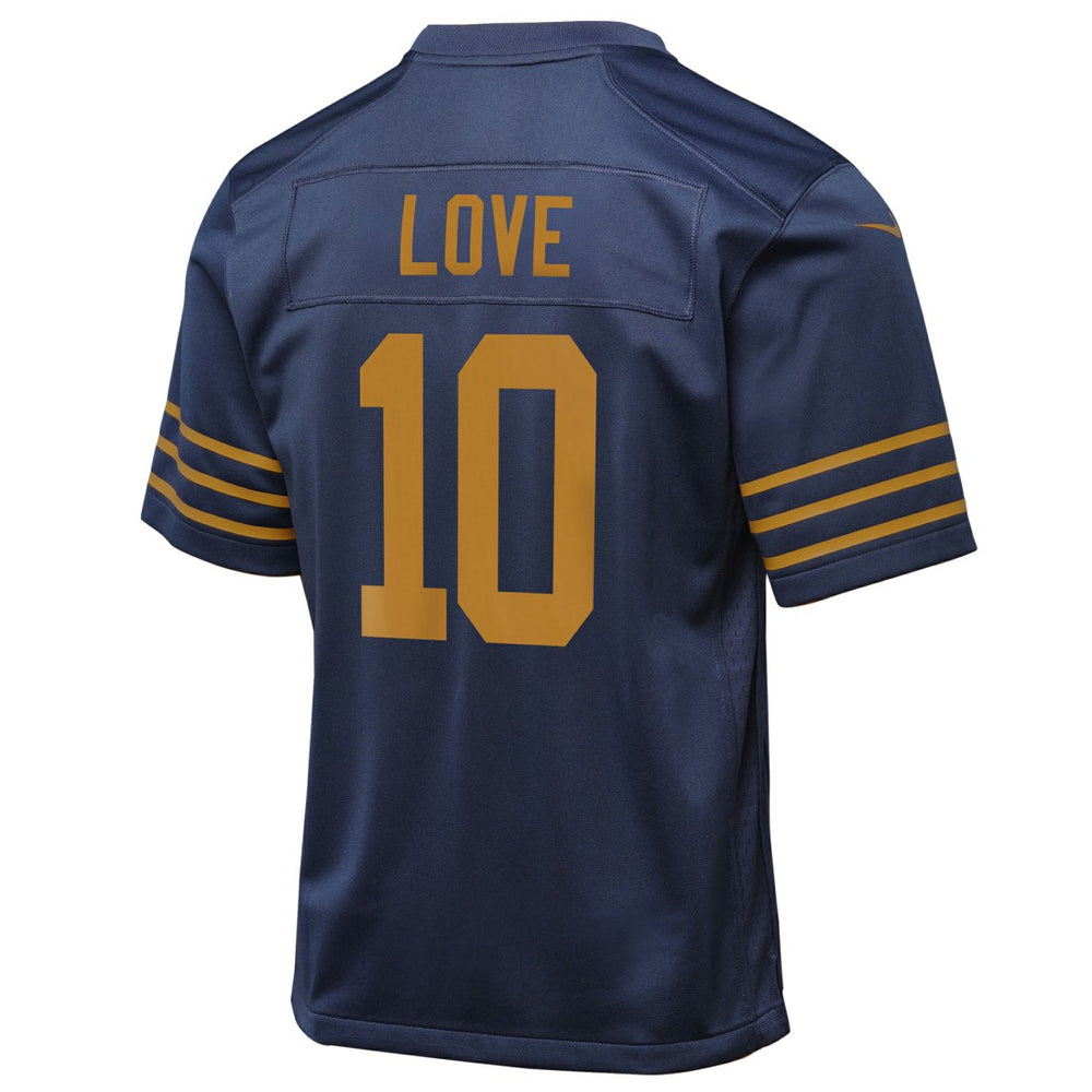Nike Jordan Love Green Bay Packers Youth The 1923 Classic Game Jersey Navy