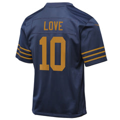 Nike Jordan Love Green Bay Packers Youth The 1923 Classic Game Jersey Navy