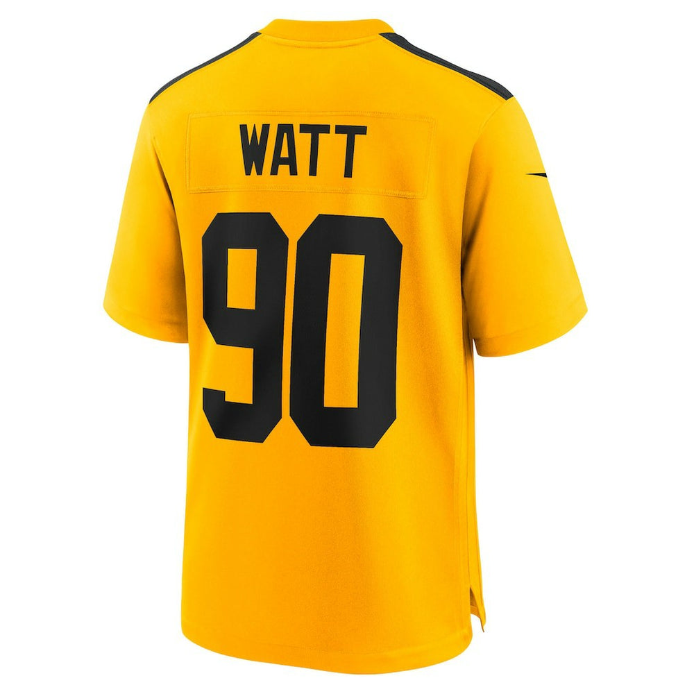 Nike T.J. Watt Pittsburgh Steelers Youth Alternate 1933 Throwback Game Jersey Gold