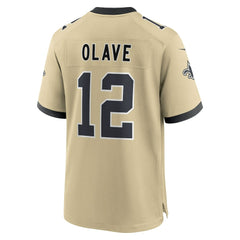 Nike Chris Olave New Orleans Saints Youth Gameday Golds Alternate Game Player Jersey Gold