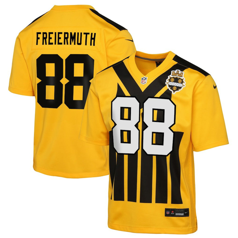 Nike Pat Freiermuth Pittsburgh Steelers Youth Alternate 1933 Throwback Game Jersey Gold