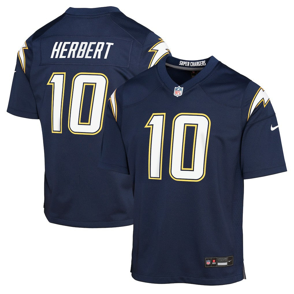 Nike Justin Herbert Los Angeles Chargers Youth Alternate Super Chargers Game Player Jersey Navy