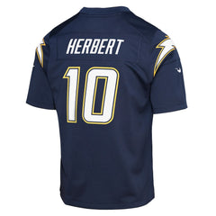 Nike Justin Herbert Los Angeles Chargers Youth Alternate Super Chargers Game Player Jersey Navy