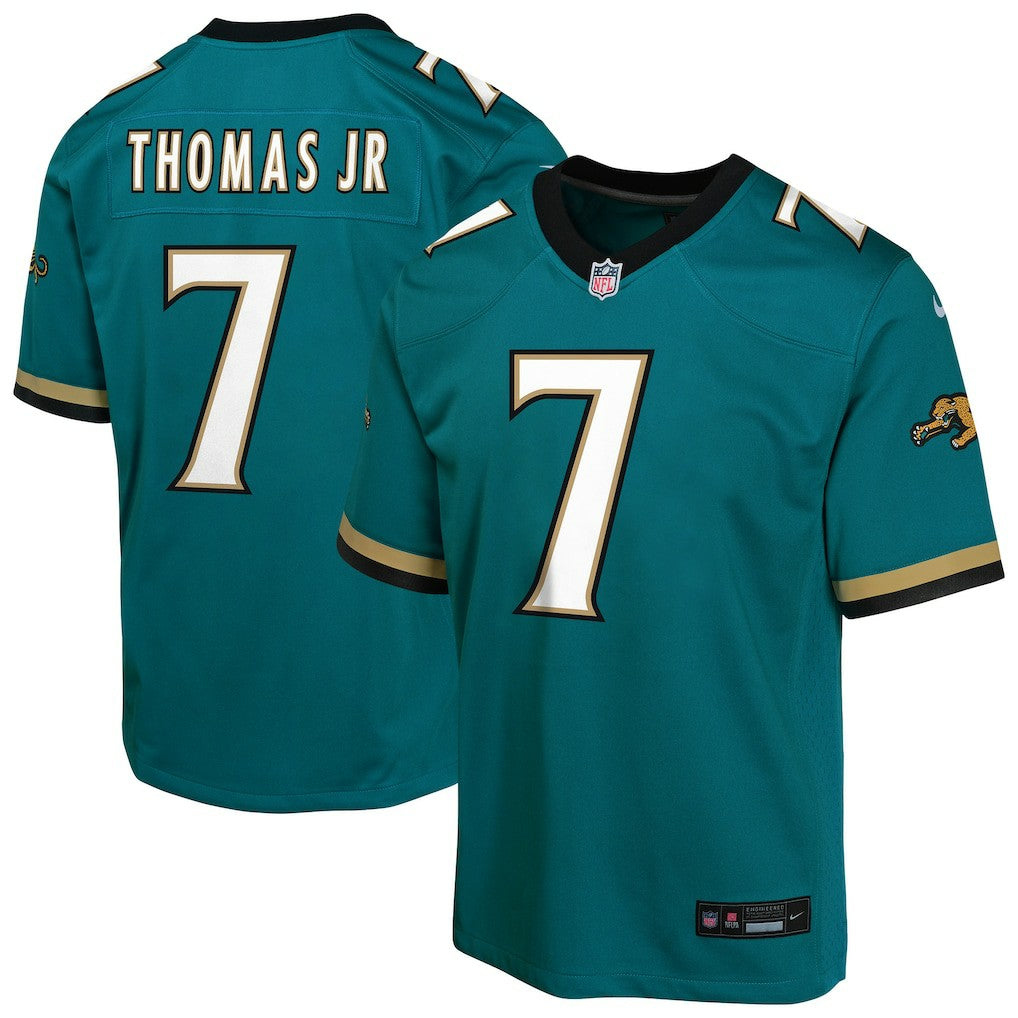 Nike Brian Thomas Jr. Jacksonville Jaguars Youth Alternate 2 Prowler Throwback Game Jersey Teal