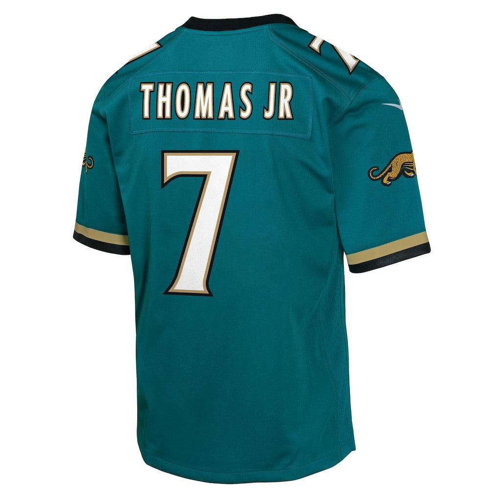 Nike Brian Thomas Jr. Jacksonville Jaguars Youth Alternate 2 Prowler Throwback Game Jersey Teal