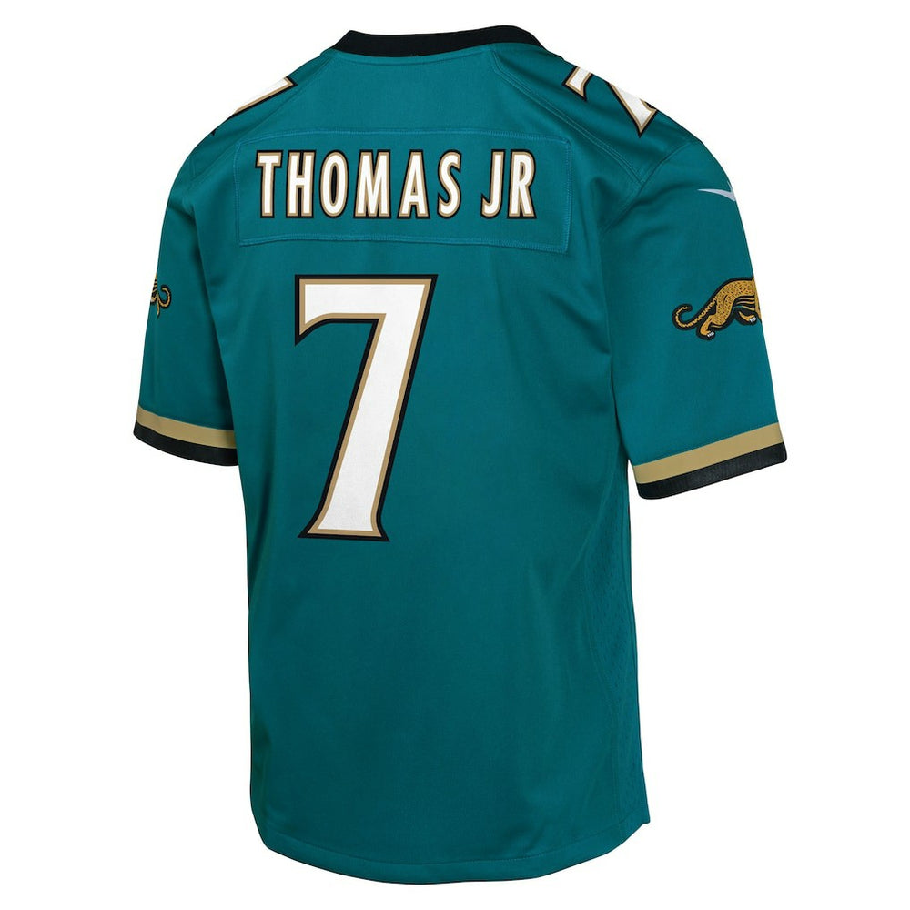 Nike Brian Thomas Jr. Jacksonville Jaguars Youth Alternate 2 Prowler Throwback Game Jersey Teal