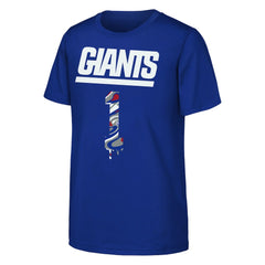 Malik Nabers New York Giants Outerstuff Youth Mainliner Drip Player Name & Number T-Shirt Royal
