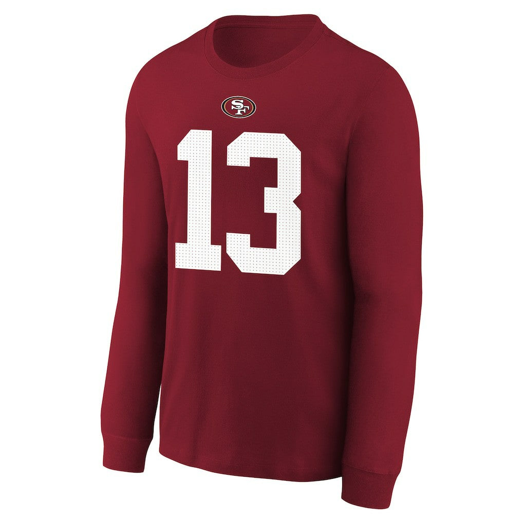 Nike Brock Purdy San Francisco 49ers Youth Player Name & Number Long Sleeve T-Shirt Scarlet