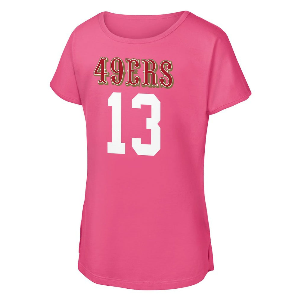 Brock Purdy San Francisco 49ers Outerstuff Girls Youth Player Name & Number T-Shirt Pink