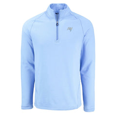 Tampa Bay Buccaneers Cutter & Buck Peshastin Eco Fleece Recycled Raglan Quarter-Zip Top Powder Blue