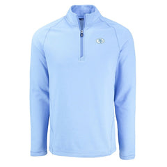 San Francisco 49ers Cutter & Buck Peshastin Eco Fleece Recycled Raglan Quarter-Zip Top Powder Blue
