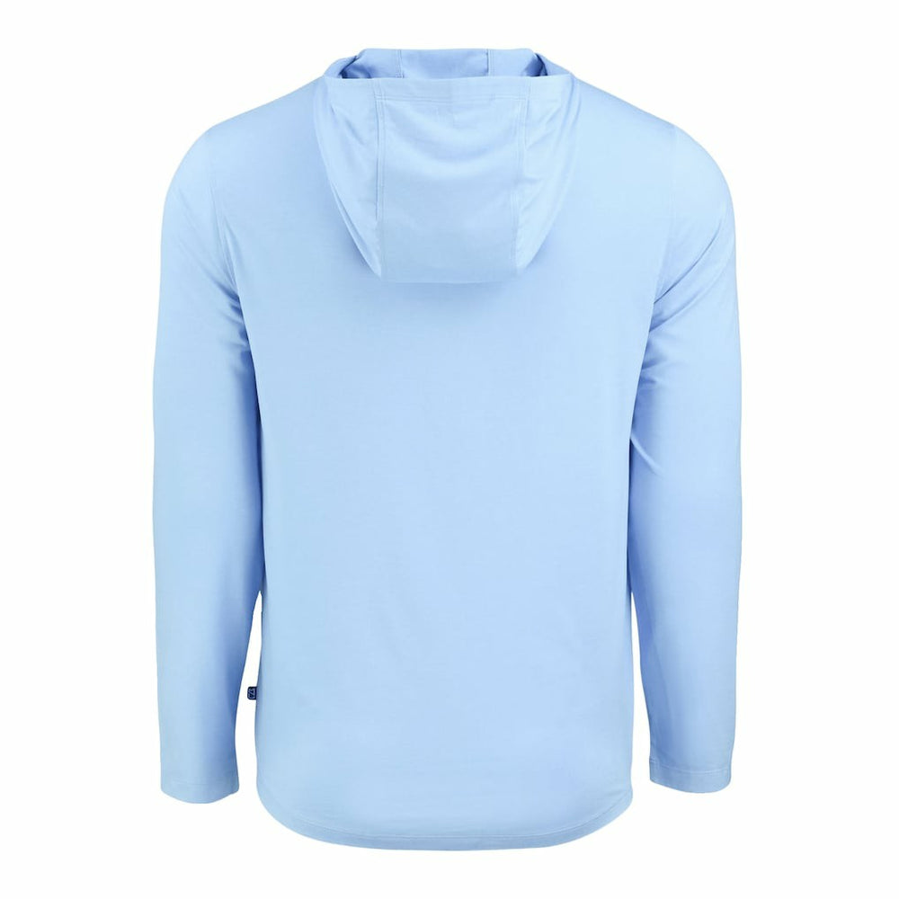 Philadelphia Eagles Men's Cutter & Buck Coastline Epic Comfort Eco Recycled Men's Hooded Shirt Powder Blue