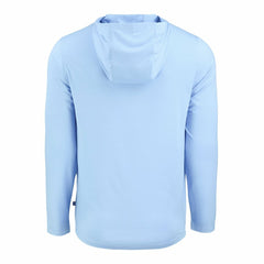 Cincinnati Bengals Men's Cutter & Buck Coastline Epic Comfort Eco Recycled Men's Hooded Shirt Powder Blue