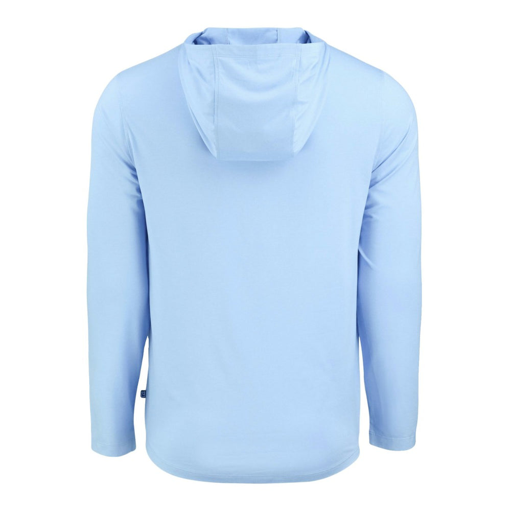 Detroit Lions Men's Cutter & Buck Coastline Epic Comfort Eco Recycled Men's Hooded Shirt Powder Blue