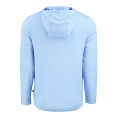 Detroit Lions Men's Cutter & Buck Coastline Epic Comfort Eco Recycled Men's Hooded Shirt Powder Blue