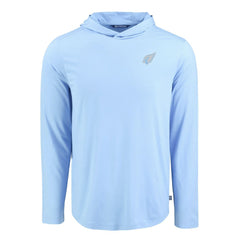 Arizona Cardinals Men's Cutter & Buck Coastline Epic Comfort Eco Recycled Men's Hooded Shirt Powder Blue