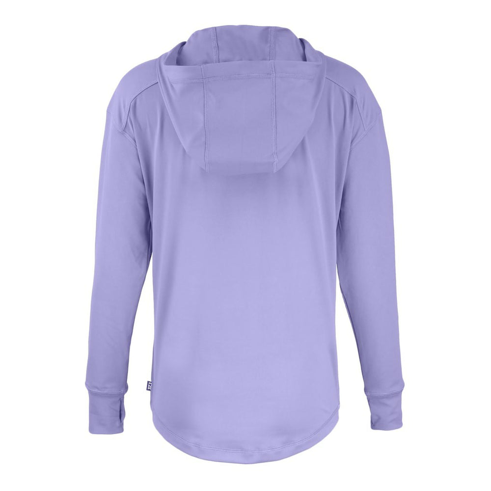 Baltimore Ravens Cutter & Buck Women's Daybreak Eco Recycled Half-Zip Hoodie Purple