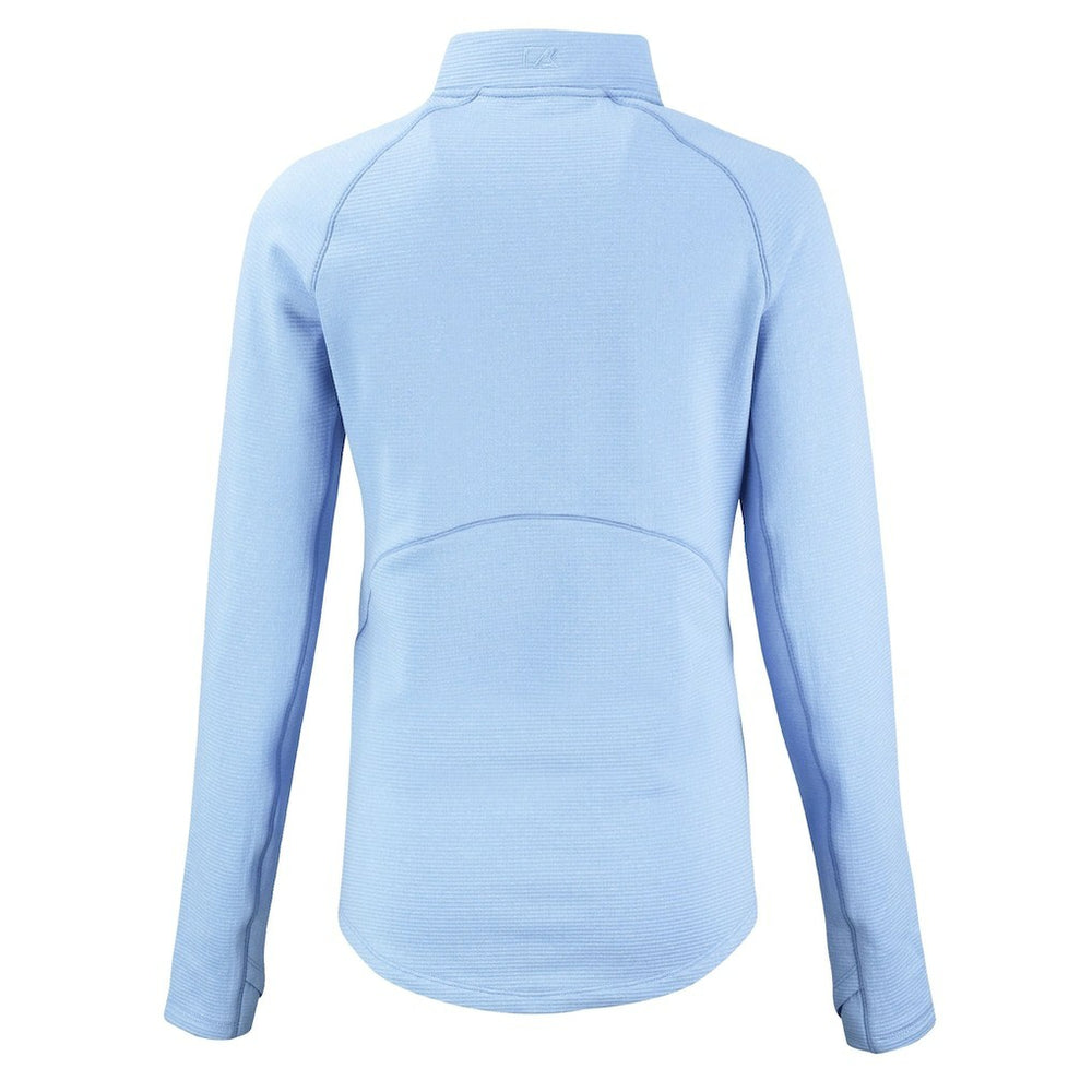 Baltimore Ravens Cutter & Buck Women's Peshastin Eco Fleece Recycled Half-Zip Top Powder Blue