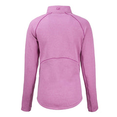Baltimore Ravens Cutter & Buck Women's Peshastin Eco Fleece Recycled Half-Zip Top Pink