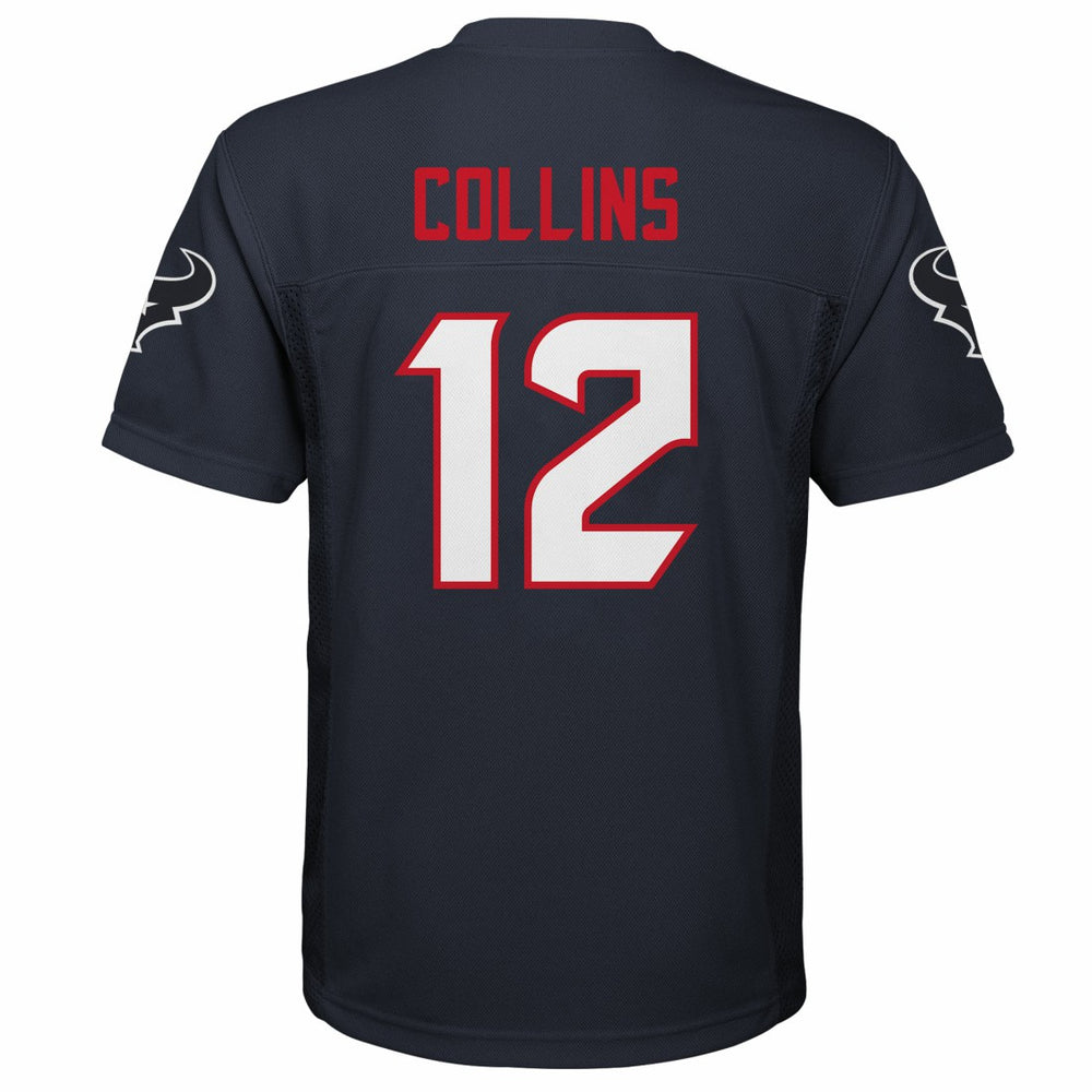 Nico Collins Houston Texans Youth Replica Player Jersey Navy
