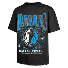 Dallas Mavericks '47 Past Champs Collection Flashbulb Foundation T-Shirt for sale Black | 47 brand