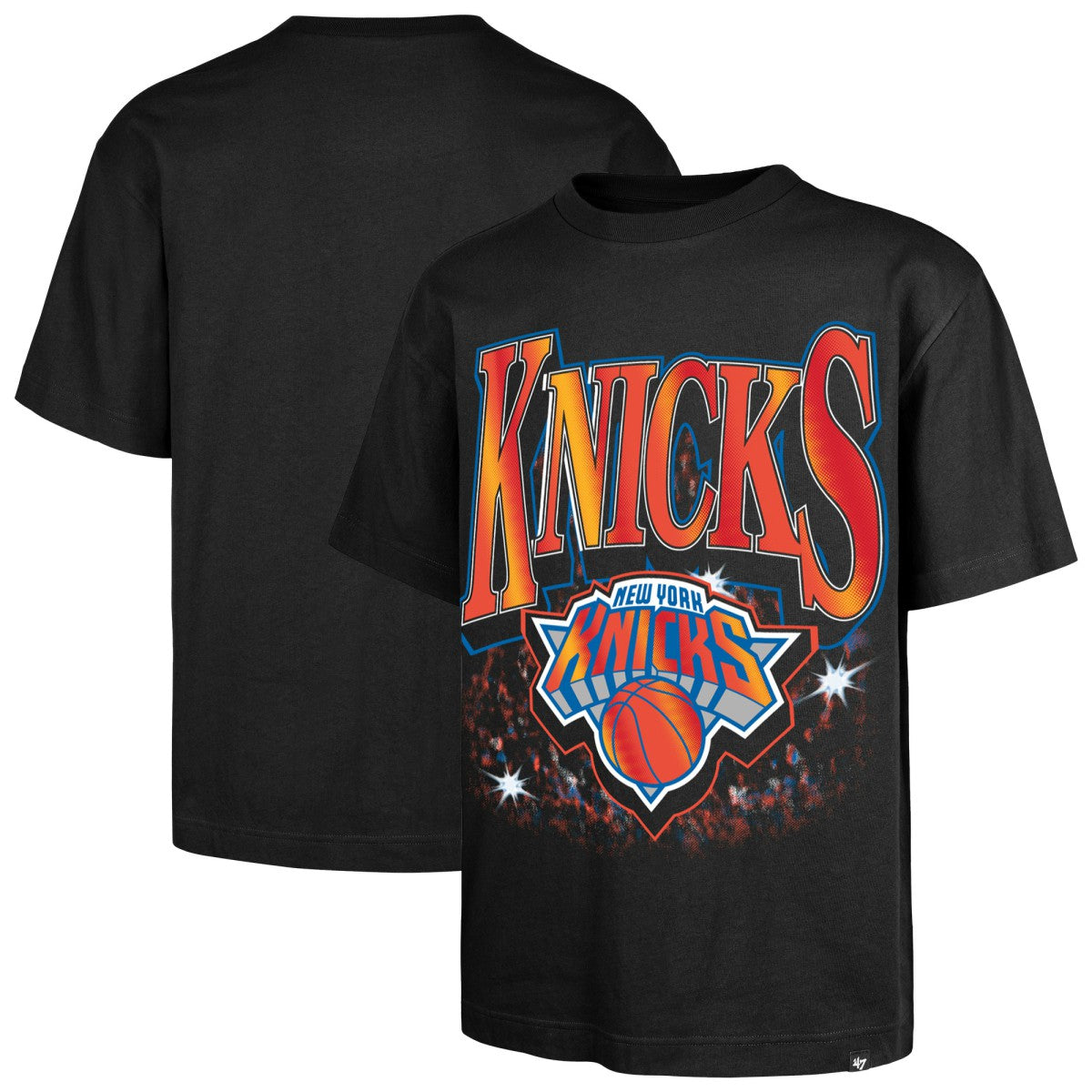New York Knicks '47 Past Champs Collection Flashbulb Foundation T-Shirt Black | 47 brand for sale