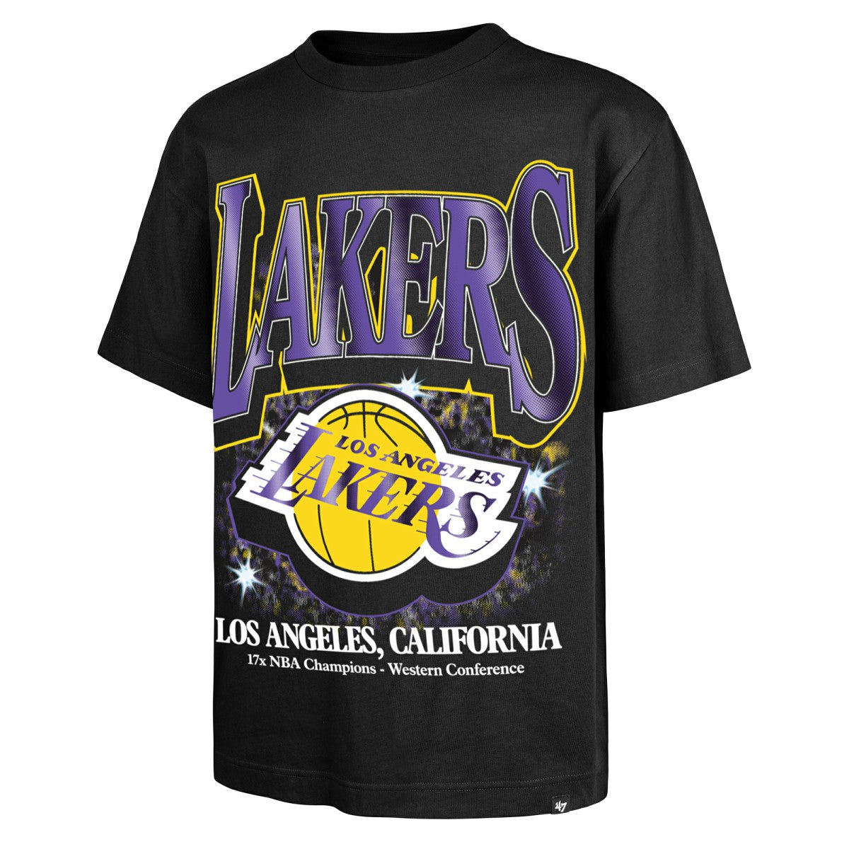 Los Angeles Lakers '47 Past Champs Collection Flashbulb Foundation T-Shirt Black | 47 brand online