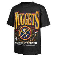 Denver Nuggets '47 Past Champs Collection Flashbulb Foundation T-Shirt for sale Black | 47 brand Near Me