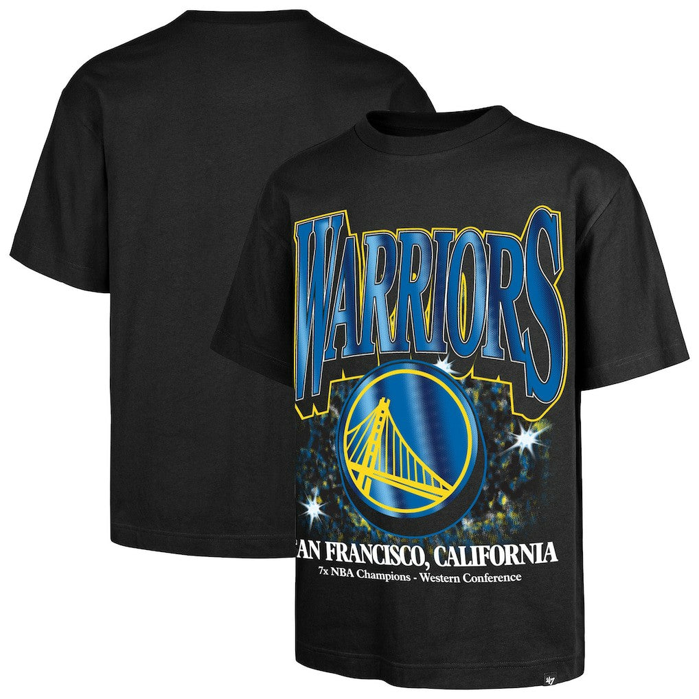 Golden State Warriors '47 Past Champs Collection Flashbulb Foundation T-Shirt for sale Black | 47 brand online