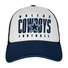 Dallas Cowboys Outerstuff Youth Essentials Trucker Adjustable Hat White