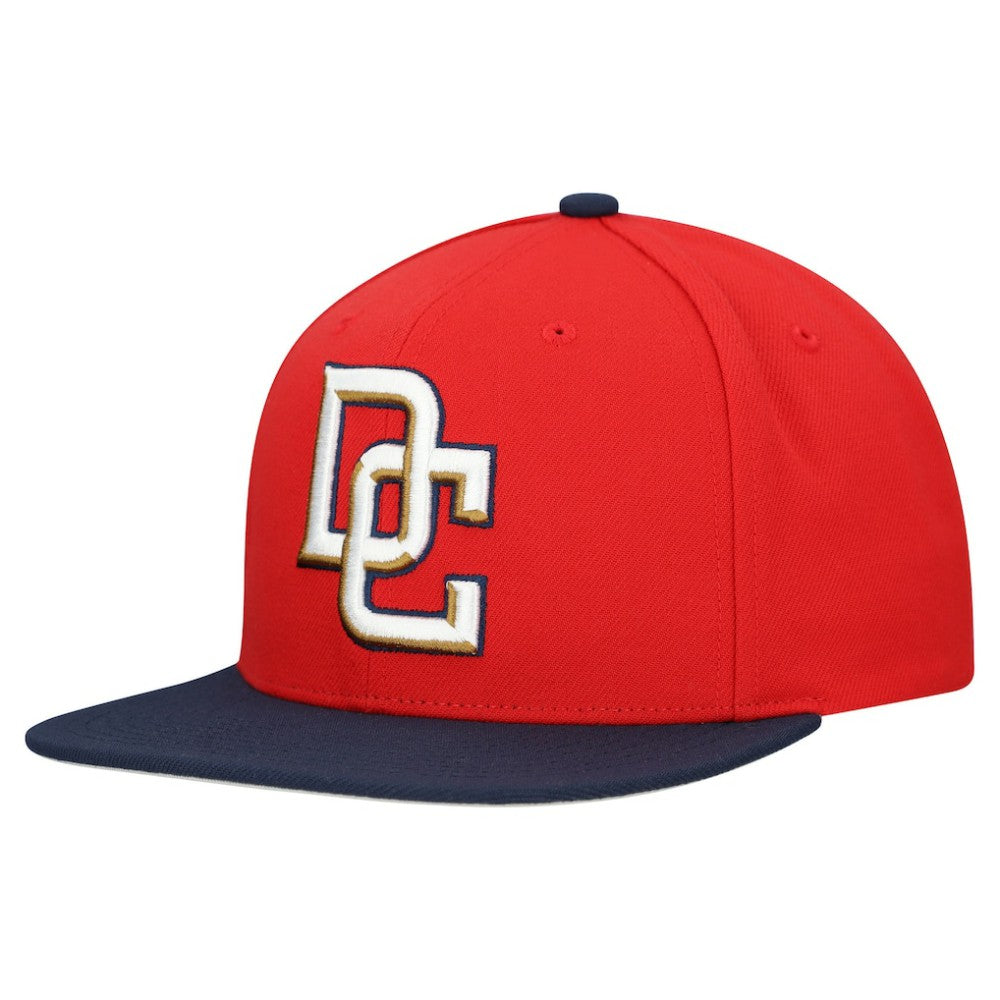 Washington Nationals Mitchell & Ness Cooperstown Collection Basic Flip Snapback Hat - Red - Mitchell & Ness Discount