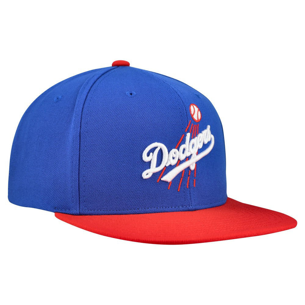 Los Angeles Dodgers Mitchell & Ness Cooperstown Collection Basic Flip Snapback Hat - Royal - Mitchell & Ness Online