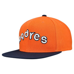 San Diego Padres Mitchell & Ness Cooperstown Collection Basic Flip Snapback Hat - Orange - Mitchell & Ness on Sale